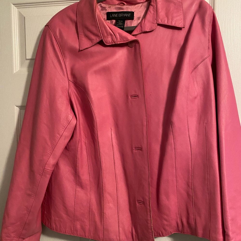 Pink Leather Jacket